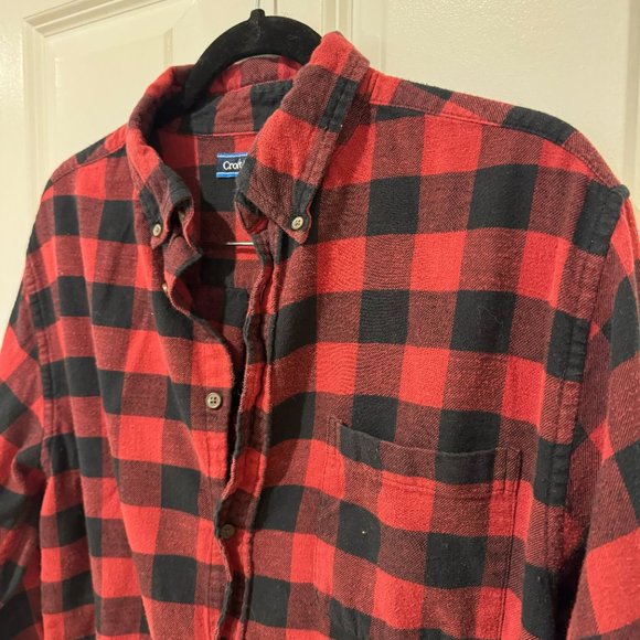 Croft & Barrow Casual Men's Buffalo Check Button Down Shirt - Medium‎ - Picture 3 of 5